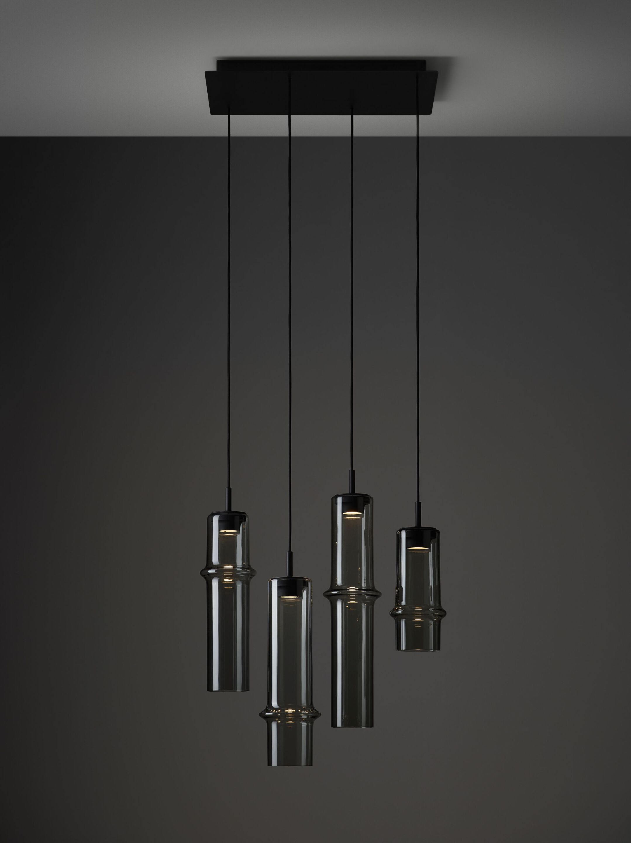 Опаловое стекло ручной работы светодиодный подвесной светильник BROKIS Бамбуковый лес ARCH-00149617 - Вид №32