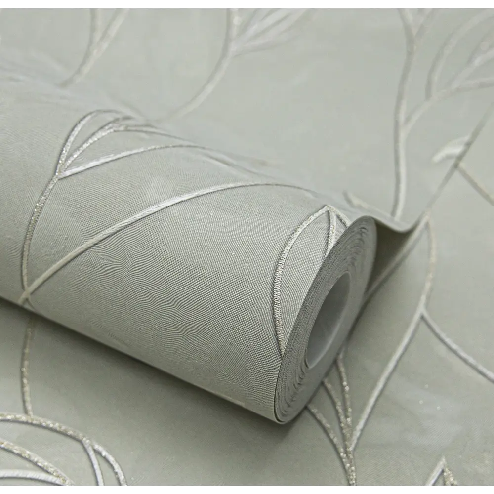 Обои флизелиновые Wallsecret Liola с растительным рисунком, зеленые, 1.06 м 89423682 STLM-1564294 - Вид №2