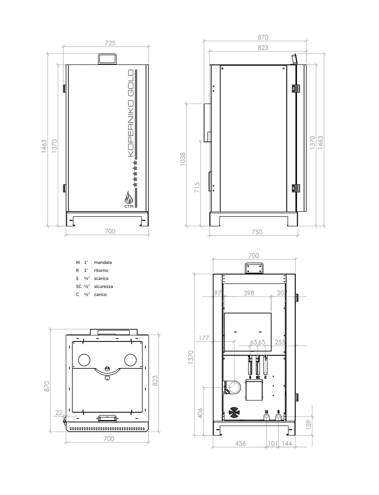 Котел на пеллетах и орехах от sansa CTM KOPERNIKO GOLD ARCH-00132893 - Вид №2