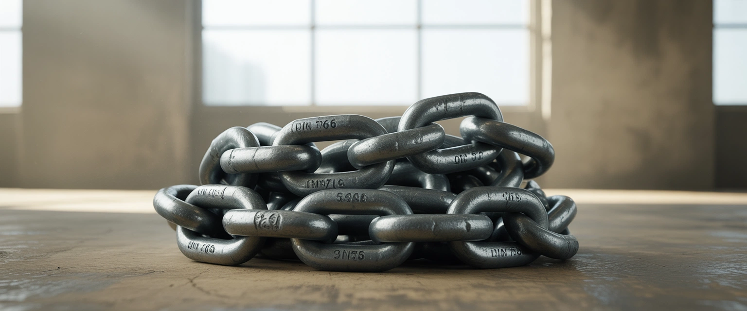 DIN 766 – Якорные цепи (класс 2, 3) - Баннер категории