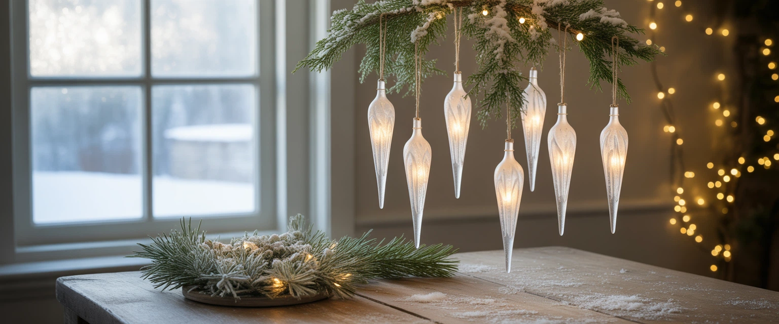 Елочные игрушки Сосулька - Баннер категории