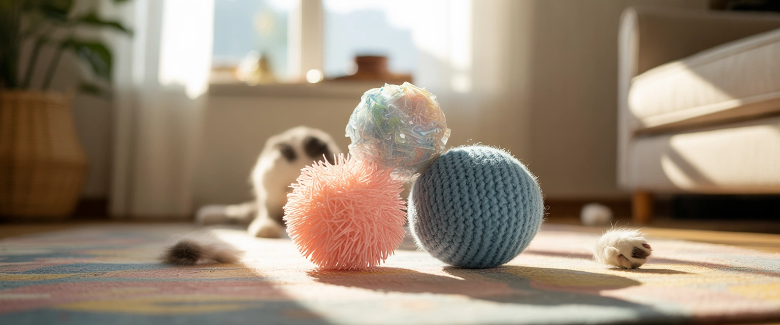 Мячи для кошек - Баннер категории