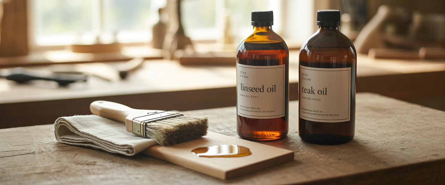 Натуральные масла (льняное, тиковое) - Баннер категории