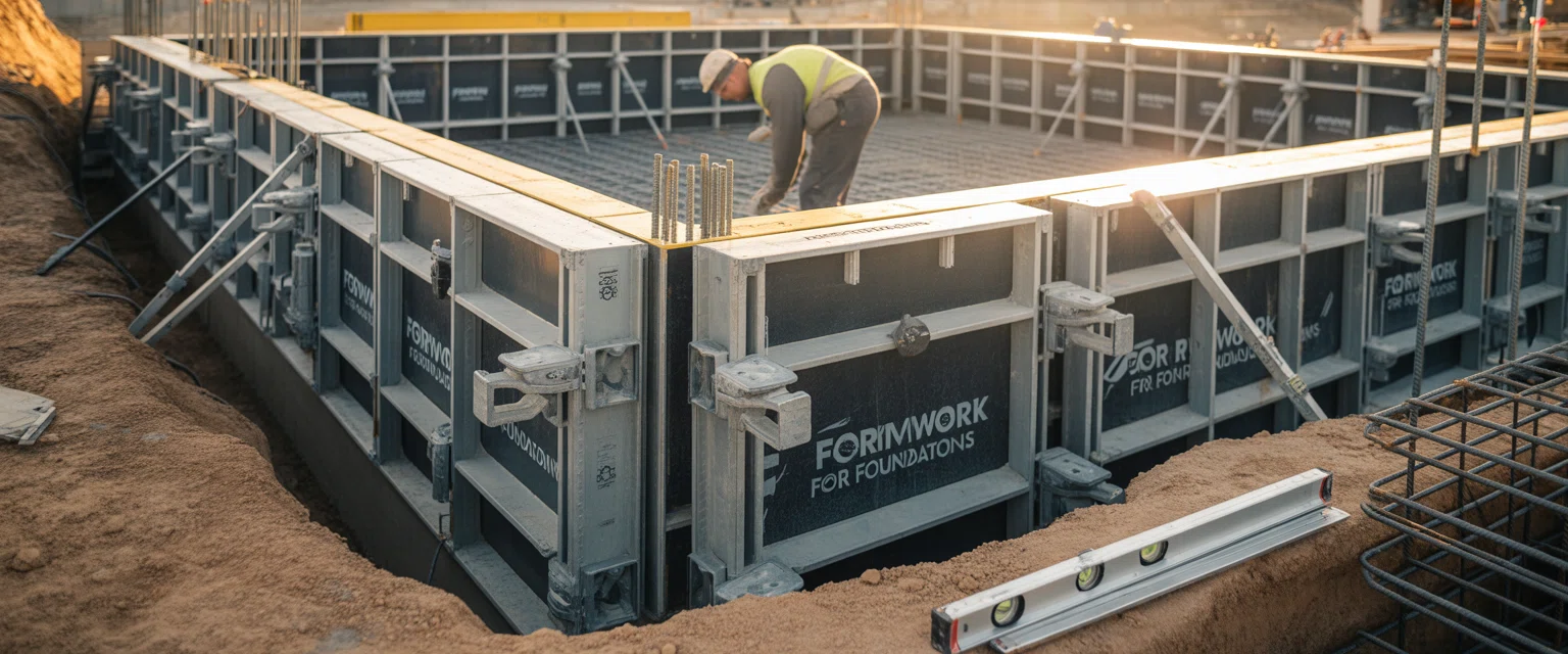 Опалубка для фундаментов (ленточные, плитные фундаменты) - Баннер категории