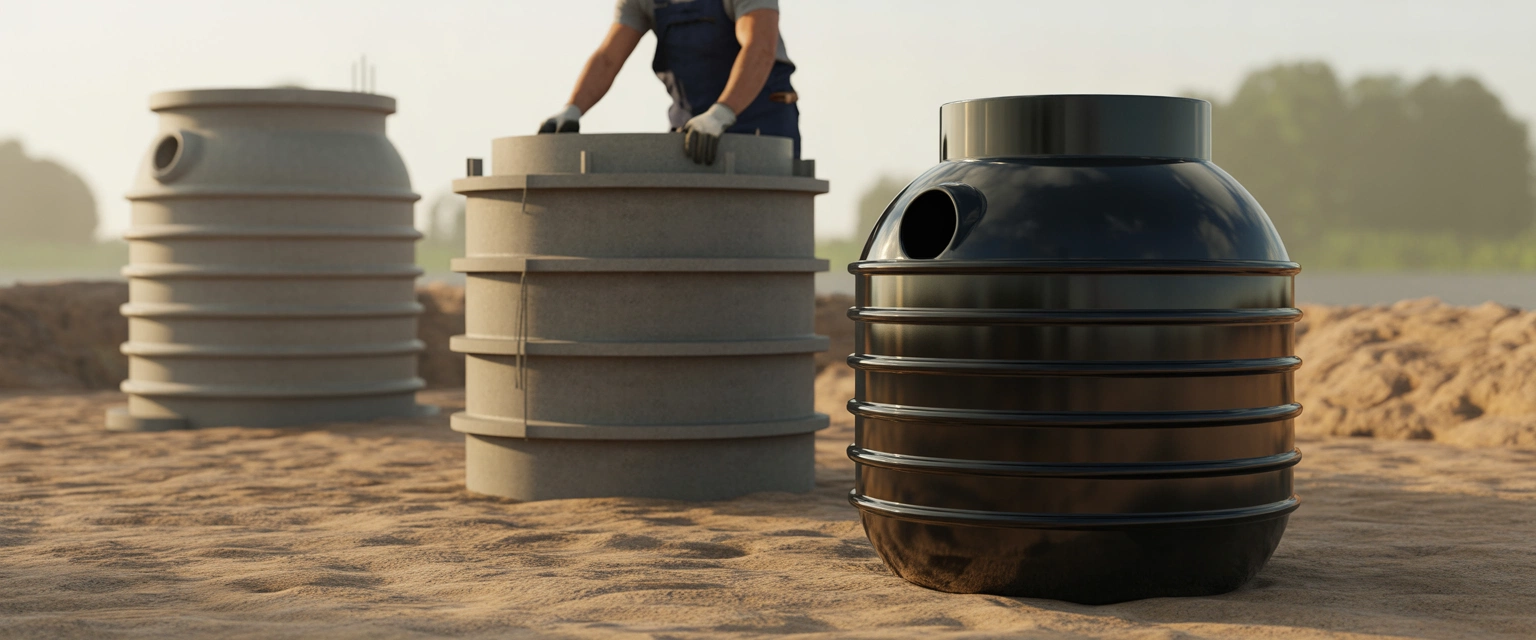 Септики-отстойники (пластиковые, бетонные, стеклопластиковые) - Баннер категории