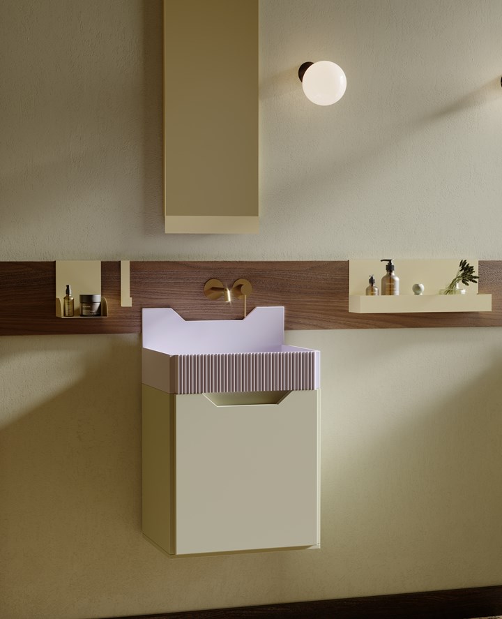 Ванная комната вдохновлена ​​работами Роя Лихтенштейна.