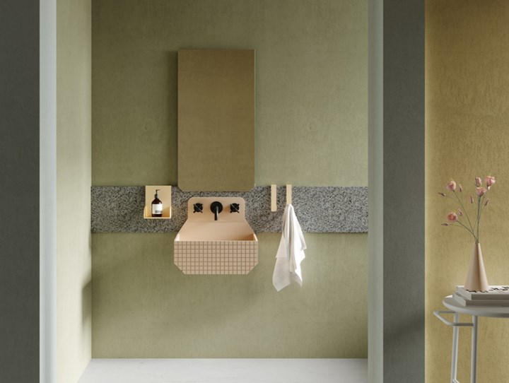 Ванная комната вдохновлена ​​работами Роя Лихтенштейна.