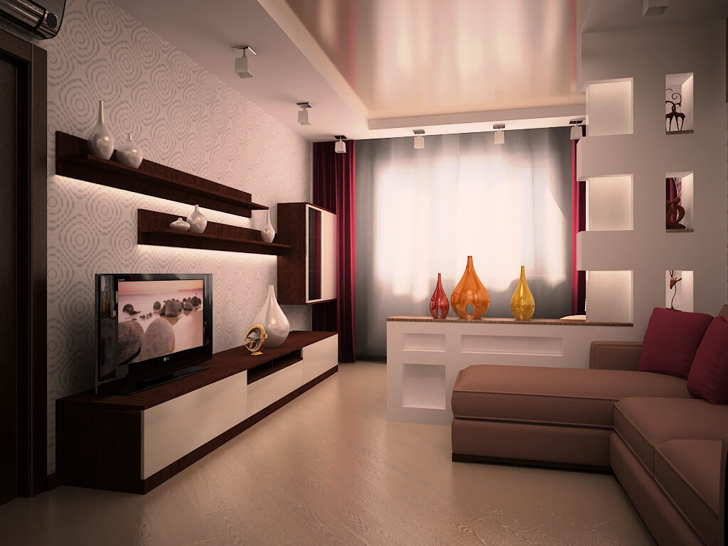 Дизайн большой комнаты в панельном доме (73 фото) - красивые картинки и HD фото